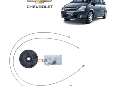 Kit Reparo Vidro Elétrico Dianteiro Esquerdo Com Arraste Chevrolet Meriva Fox Parts